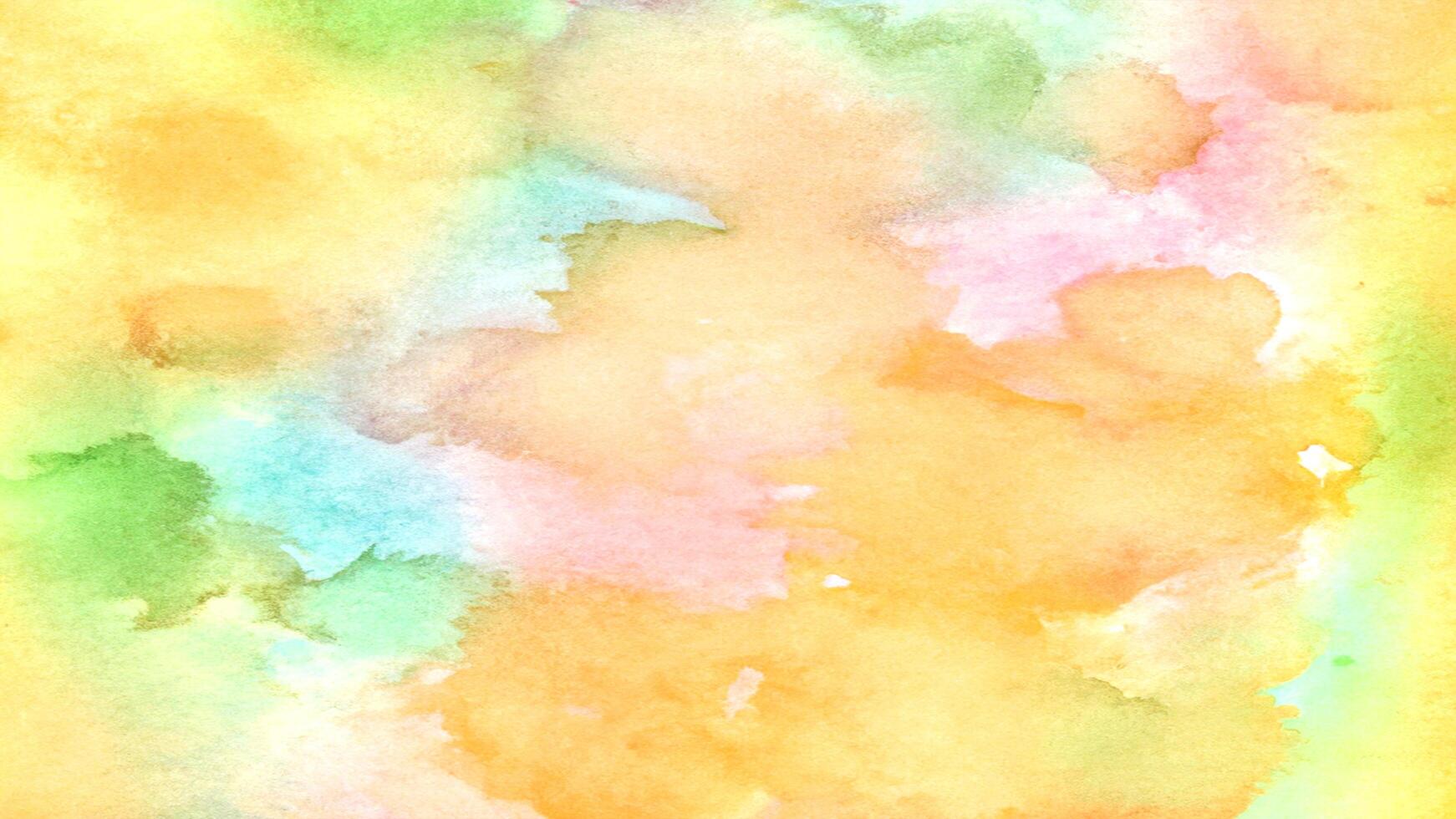 Watercolor pastel background. aquarelle colorful stains on paper . photo