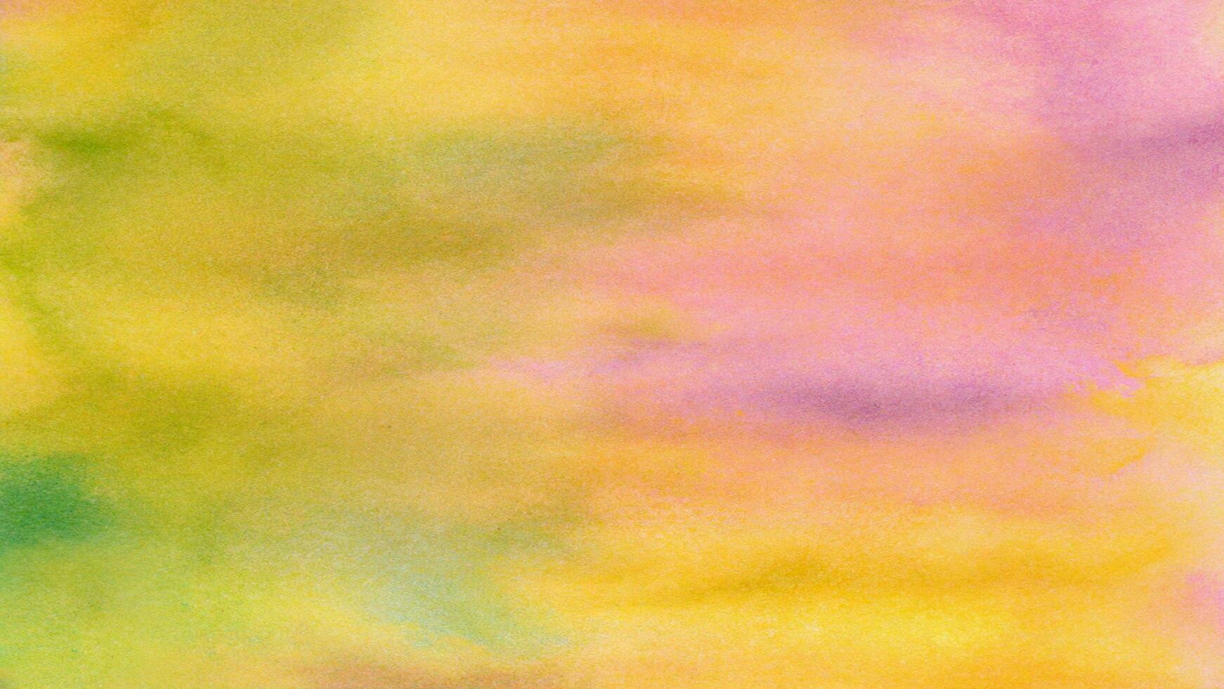 Watercolor pastel background. aquarelle colorful stains on paper ai generated. photo