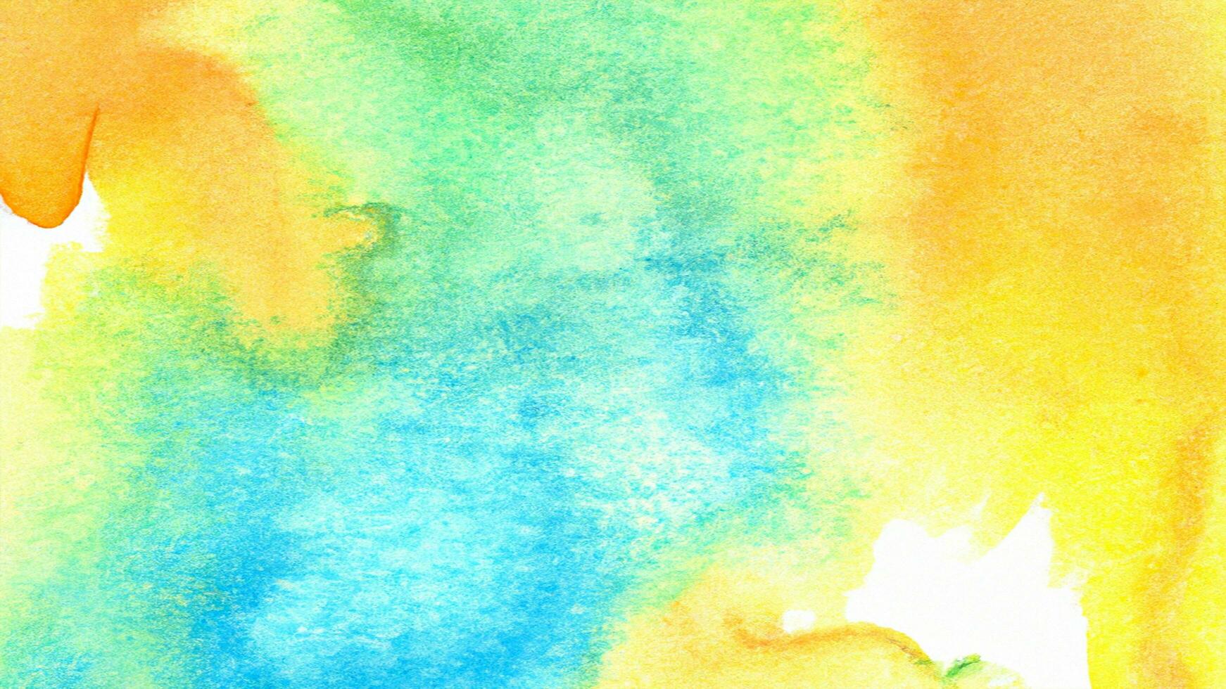 Watercolor pastel background. aquarelle colorful stains on paper ai generated. photo