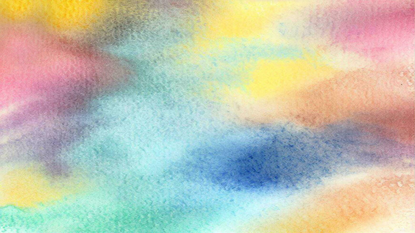 Watercolor pastel background. aquarelle colorful stains on paper ai generated. photo
