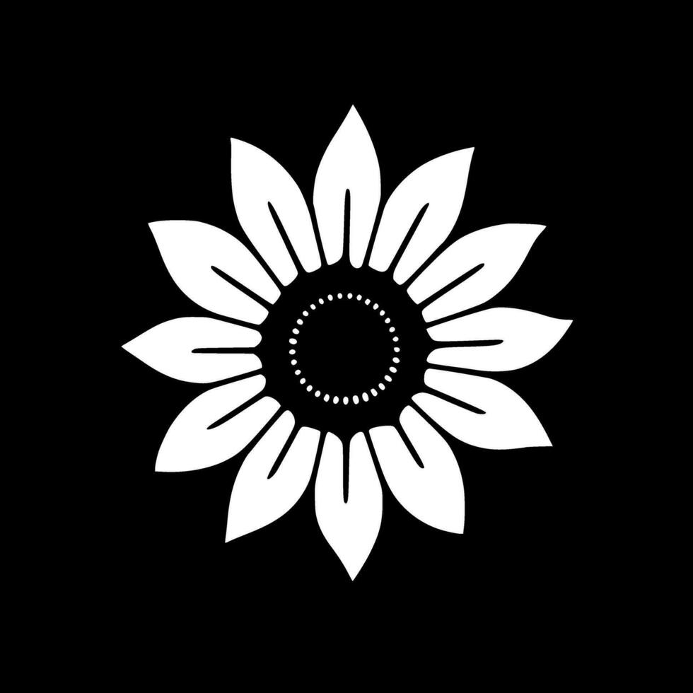 flor - minimalista y plano logo - vector ilustración