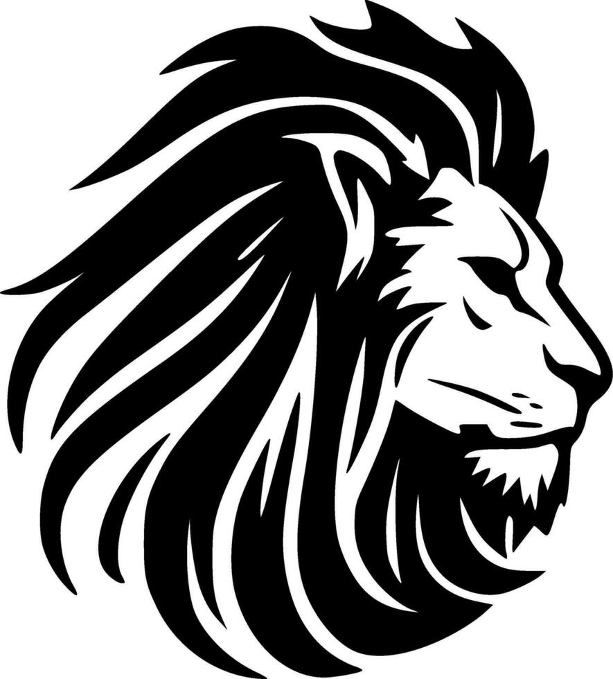 Lion - Minimalist and Flat Logo - Vector illustration