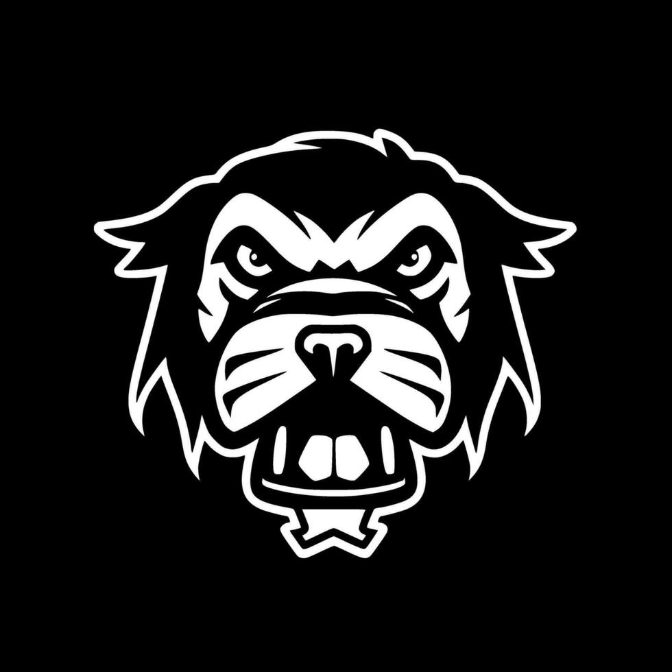 Dog - Black and White Isolated Icon - Vector illustration