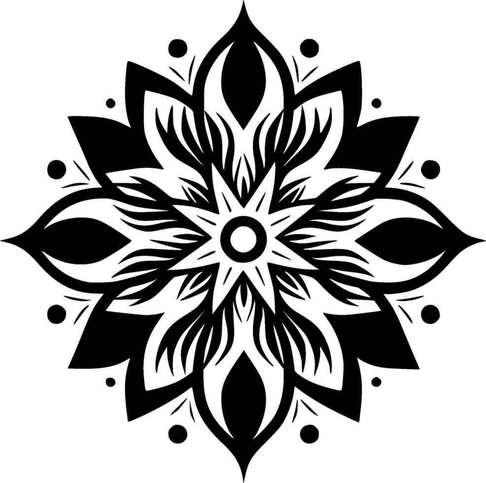 Mandala - High Quality Vector Logo - Vector illustration ideal for T-shirt graphic