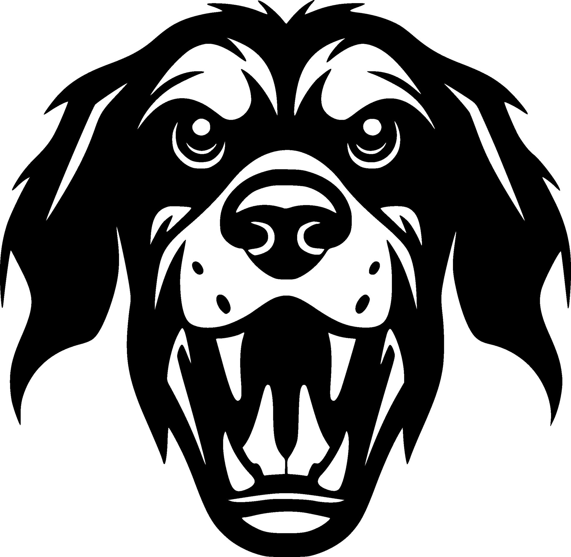 Dog, Black and White Vector illustration 26689709 Vector Art at Vecteezy