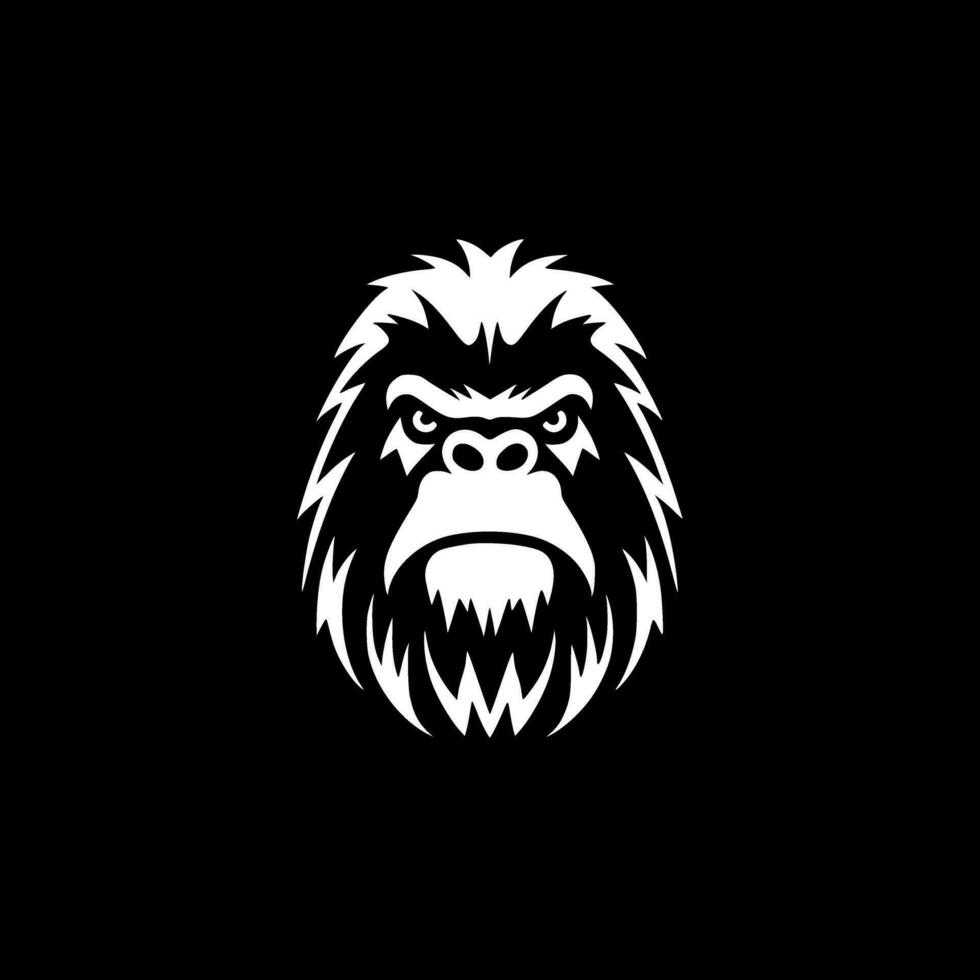 Bigfoot, Minimalist and Simple Silhouette - Vector illustration