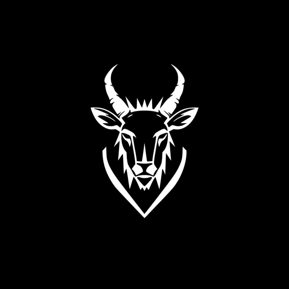 Goat, Minimalist and Simple Silhouette - Vector illustration