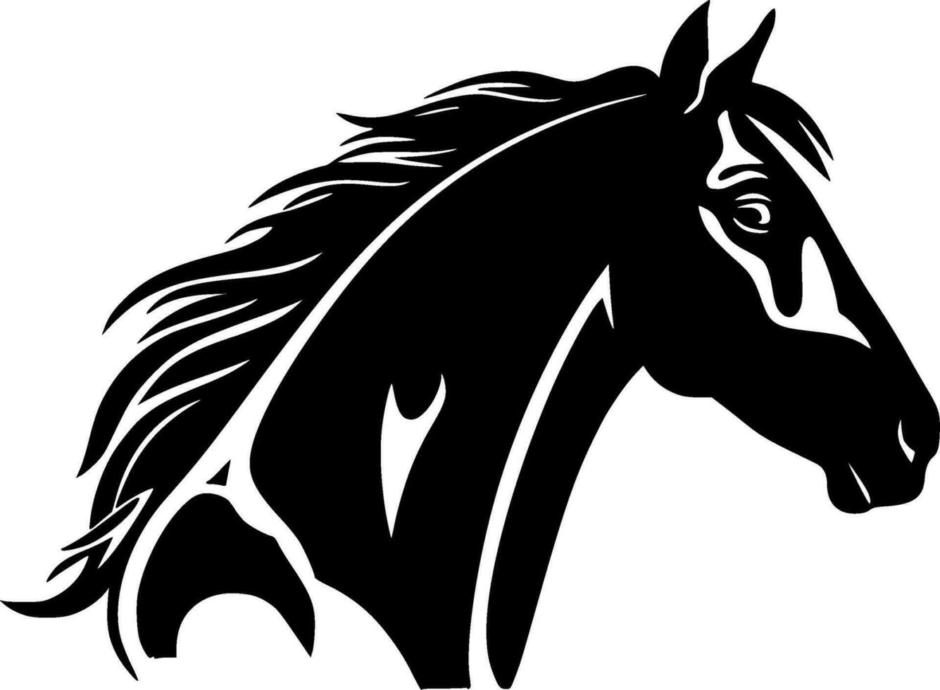 Horse - High Quality Vector Logo - Vector illustration ideal for T-shirt graphic