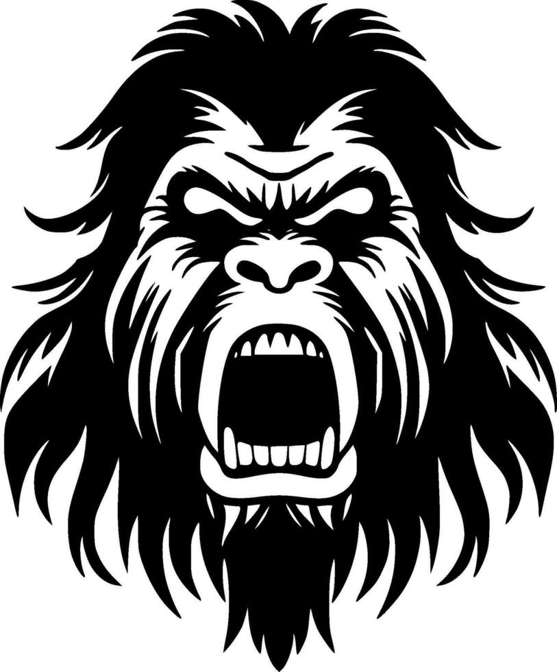 Bigfoot - Minimalist and Flat Logo - Vector illustration
