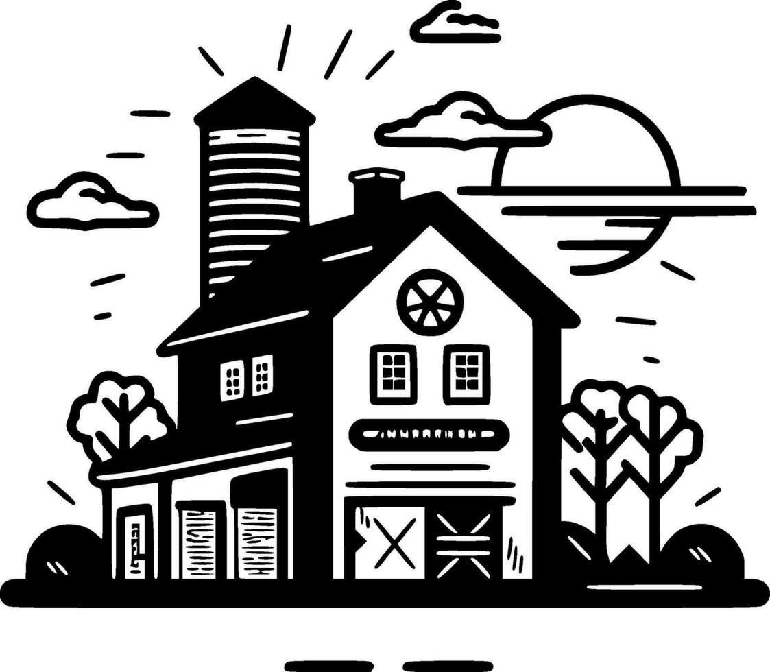 casa de Campo - minimalista y plano logo - vector ilustración