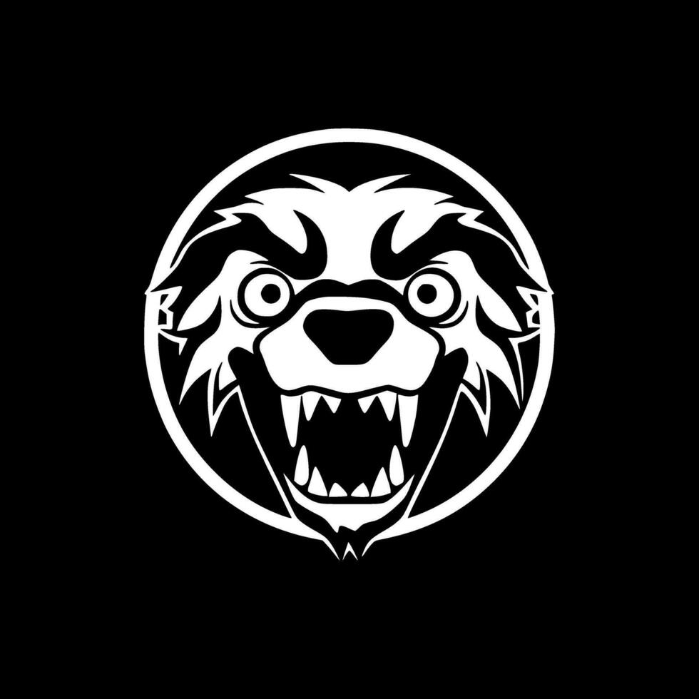 Dog - Black and White Isolated Icon - Vector illustration