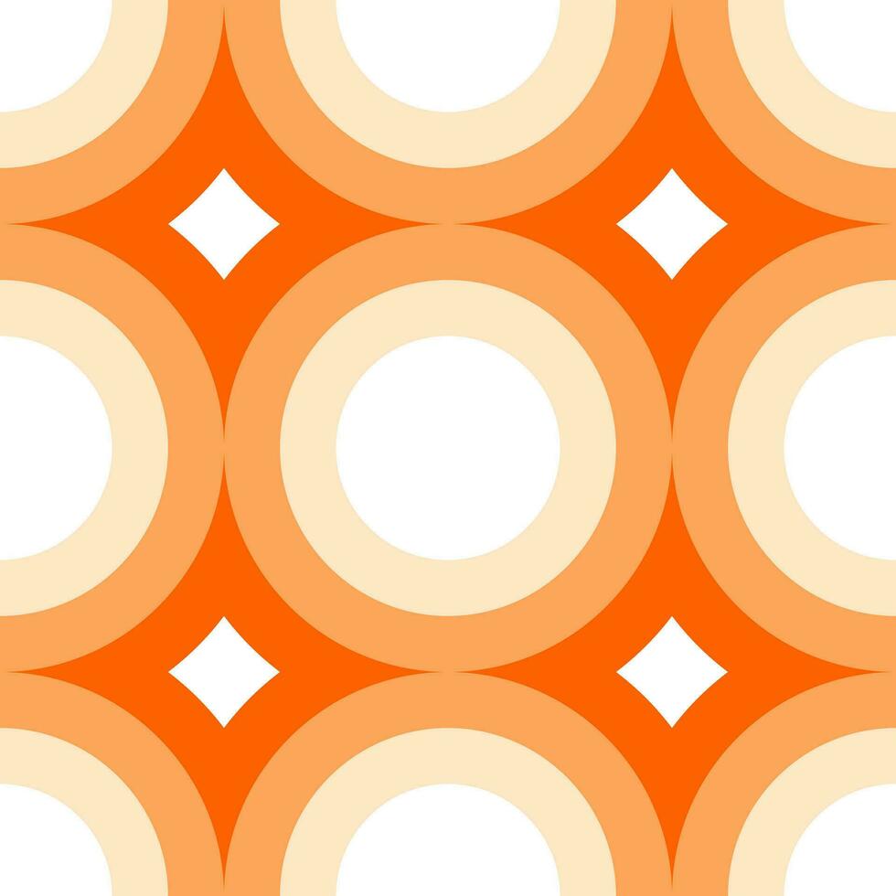 Abstract seamless pattern background circle orange shade illustrarion vector