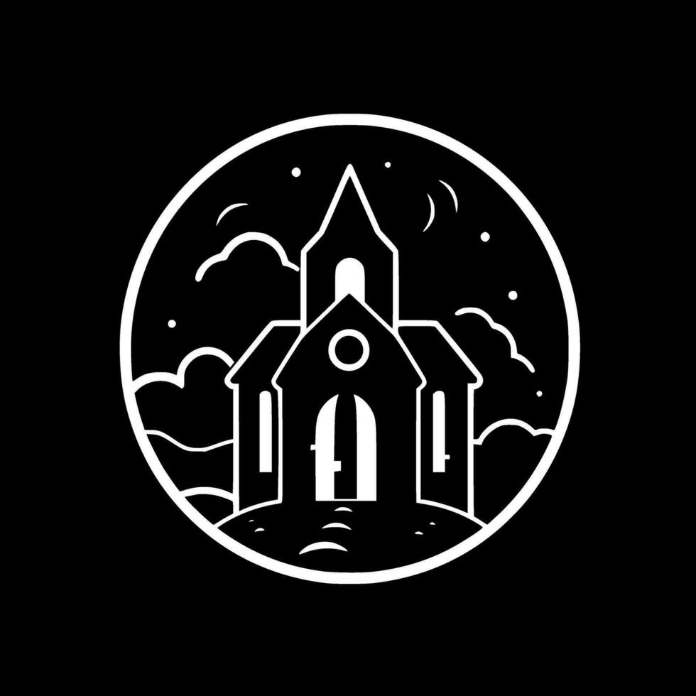 Gothic, Minimalist and Simple Silhouette - Vector illustration