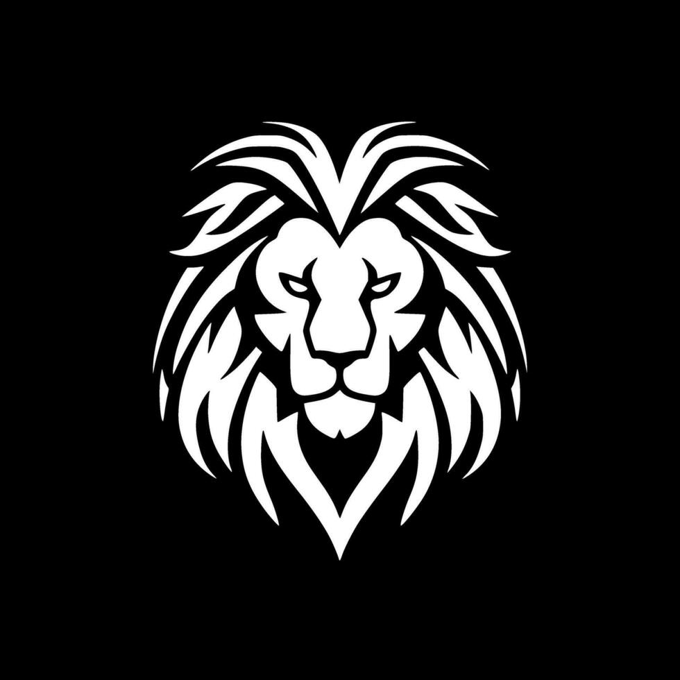 Lion - Minimalist and Flat Logo - Vector illustration