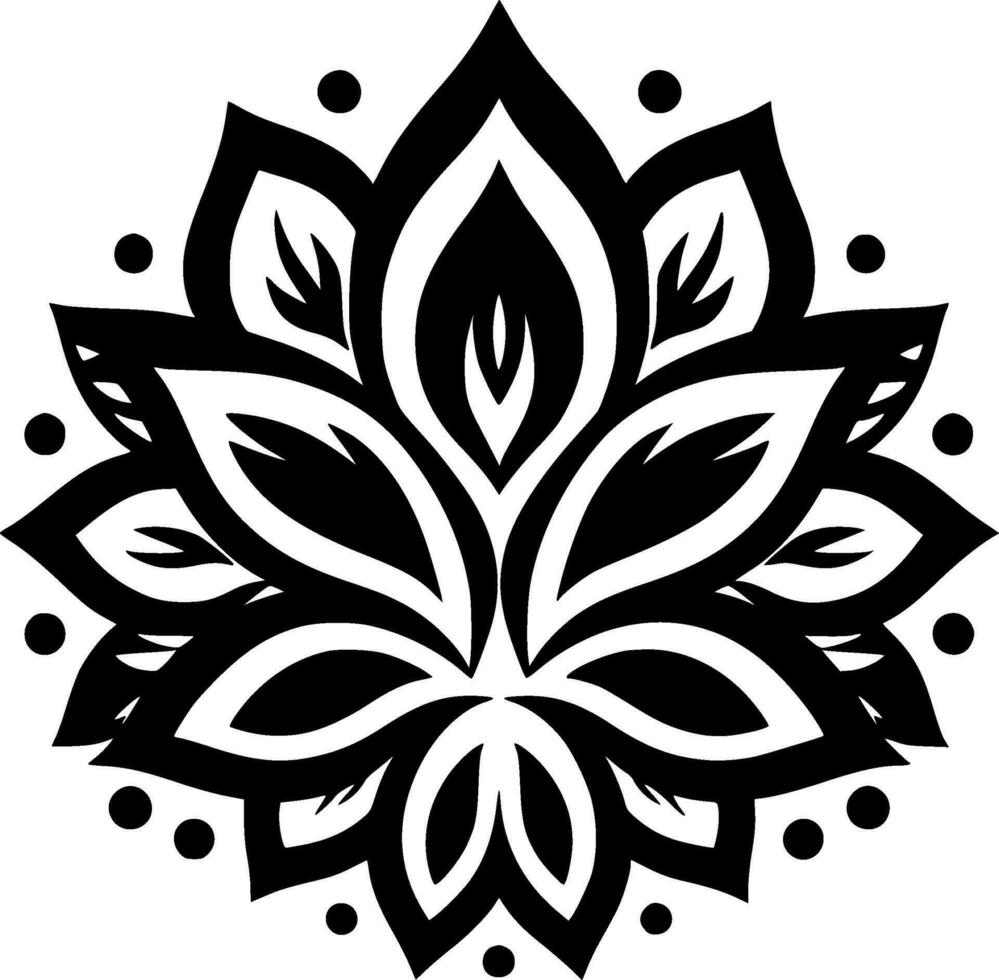 Mandala - High Quality Vector Logo - Vector illustration ideal for T-shirt graphic