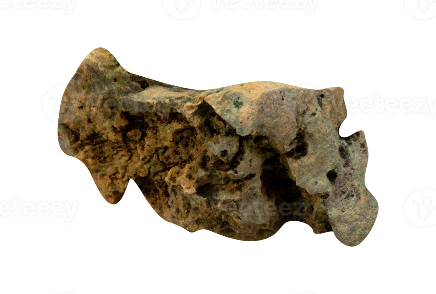 Rough stone material isolated element png
