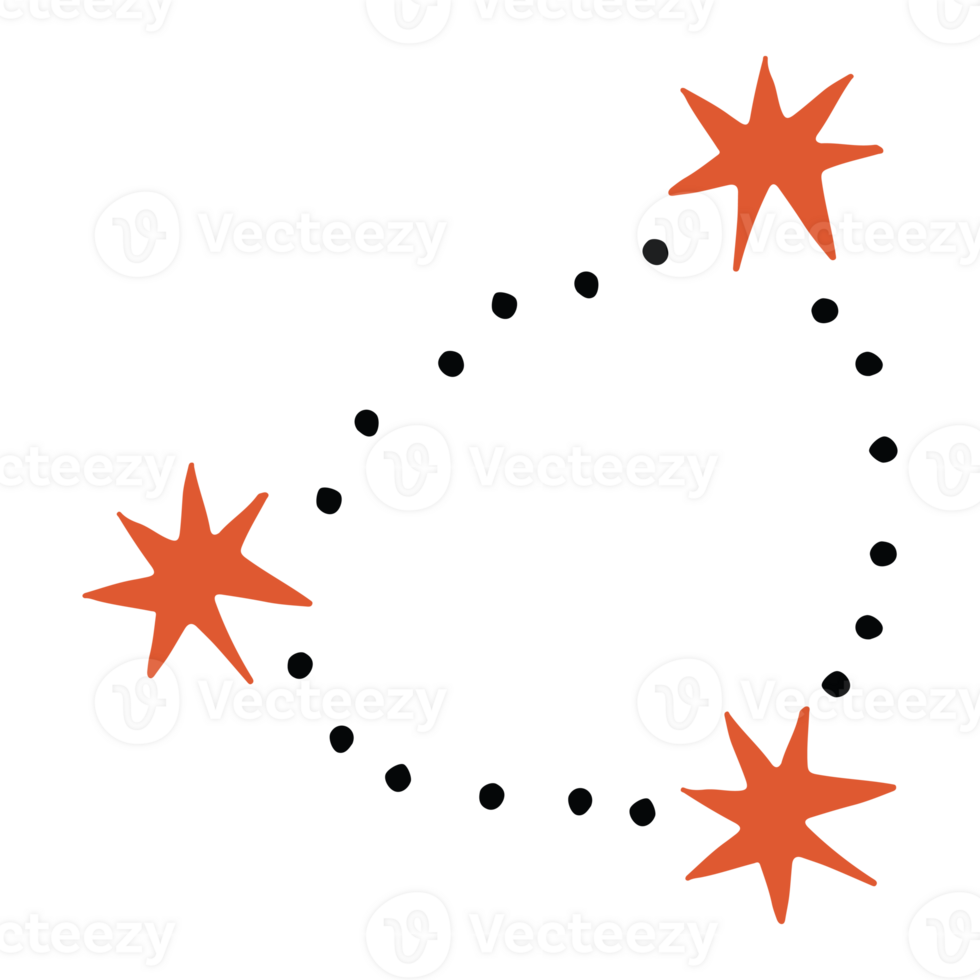 star constellation cartoon element png