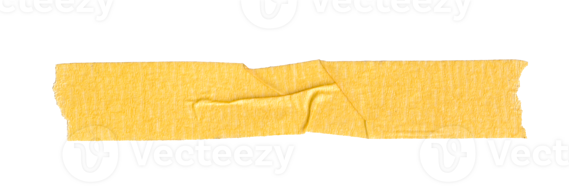 yellow glued tape isolated element png