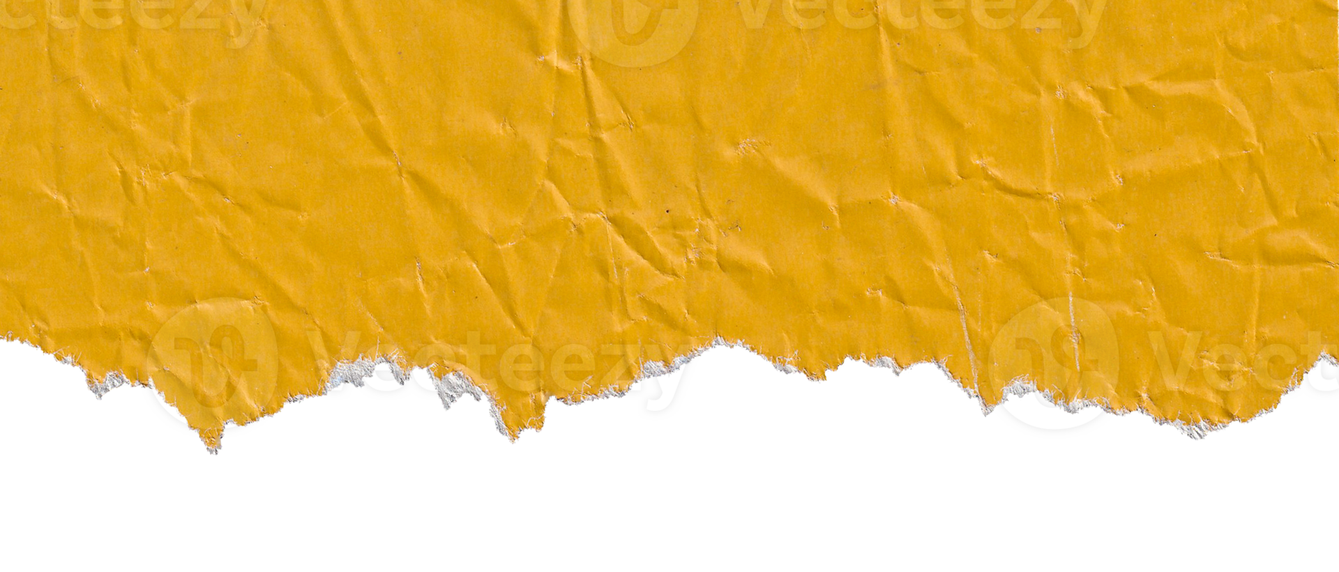 crumpled yellow torn paper texture png