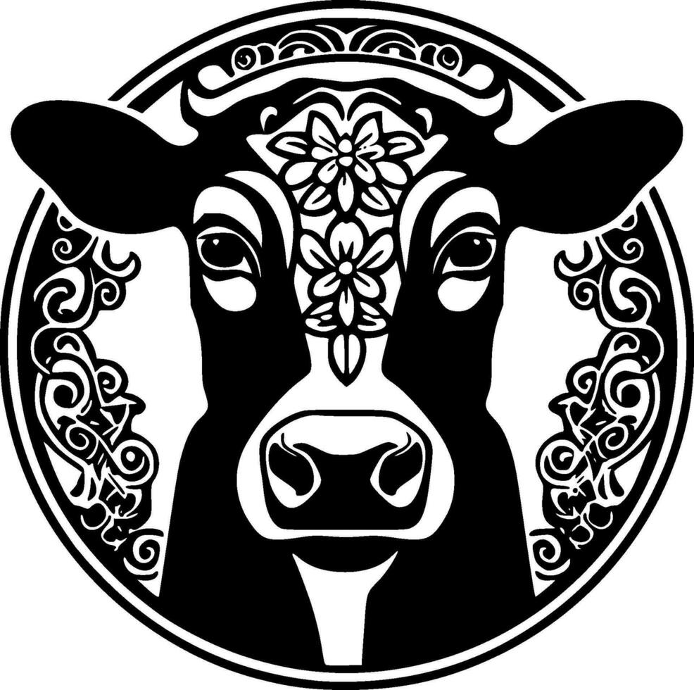 Cow - High Quality Vector Logo - Vector illustration ideal for T-shirt graphic
