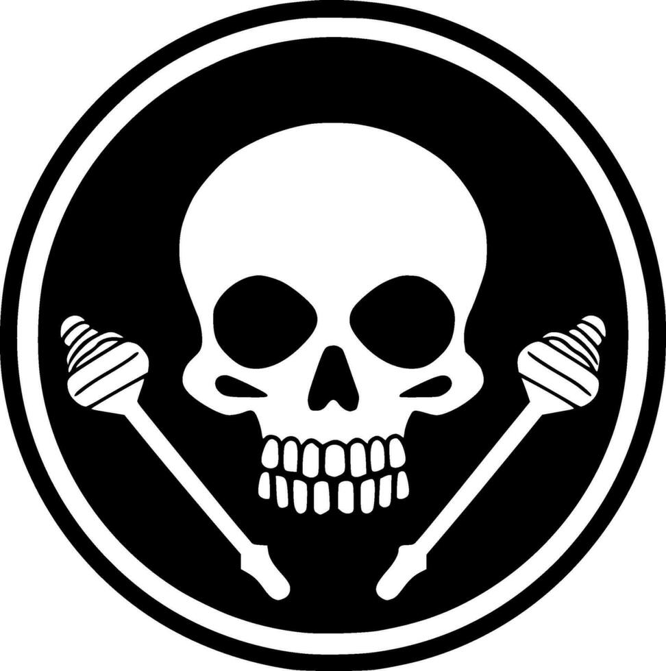 Death - High Quality Vector Logo - Vector illustration ideal for T-shirt graphic