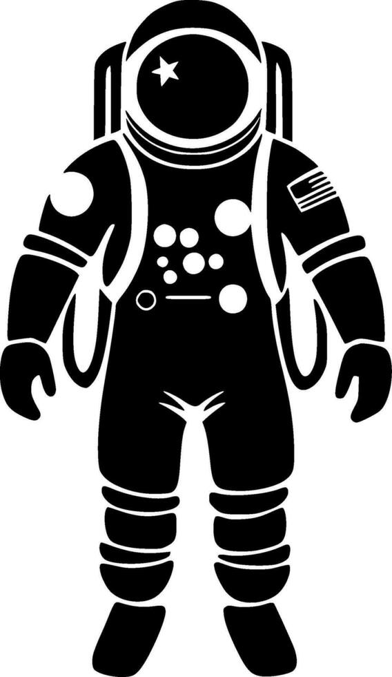 Astronaut - Minimalist and Flat Logo - Vector illustration