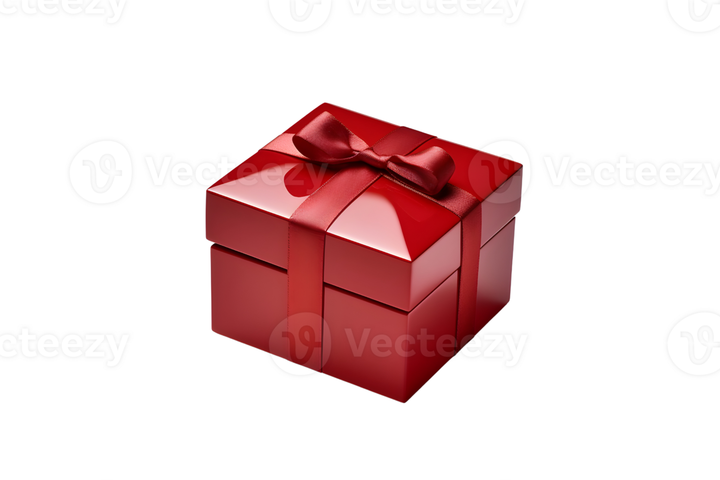 red gift box, ai generated 26691045 PNG