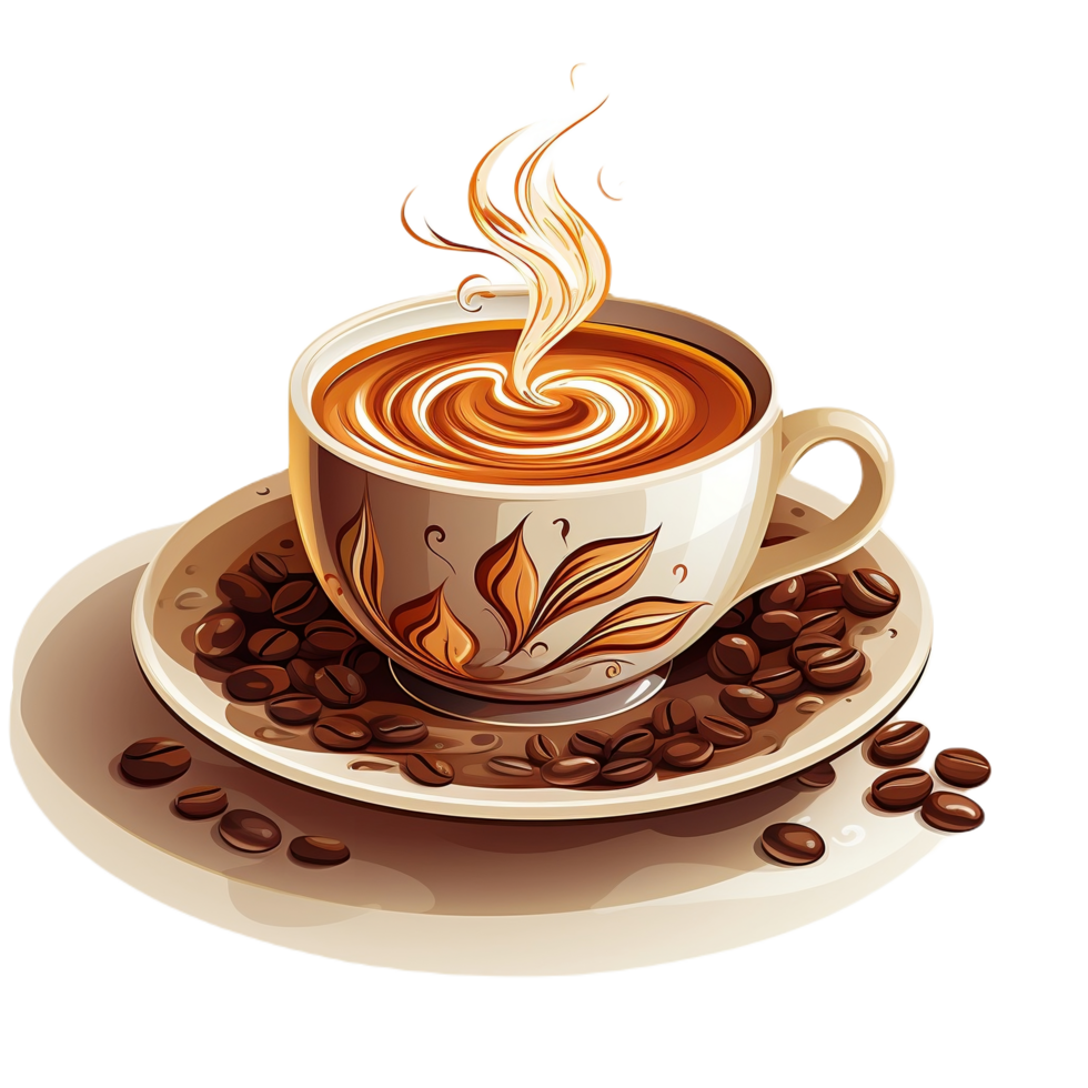 Coffee Cup Illustration Gallery, AI generated png