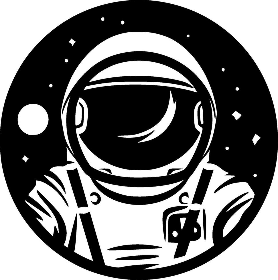 astronauta - alto calidad vector logo - vector ilustración ideal para camiseta gráfico