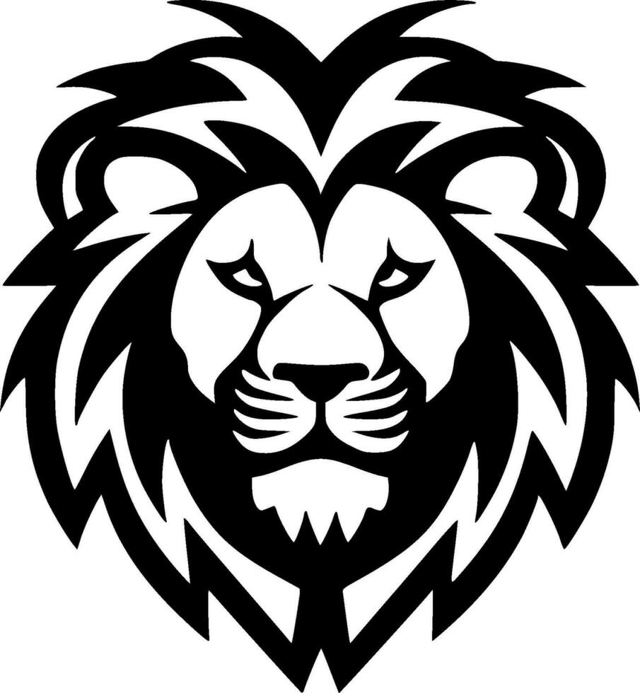 Lion - Minimalist and Flat Logo - Vector illustration