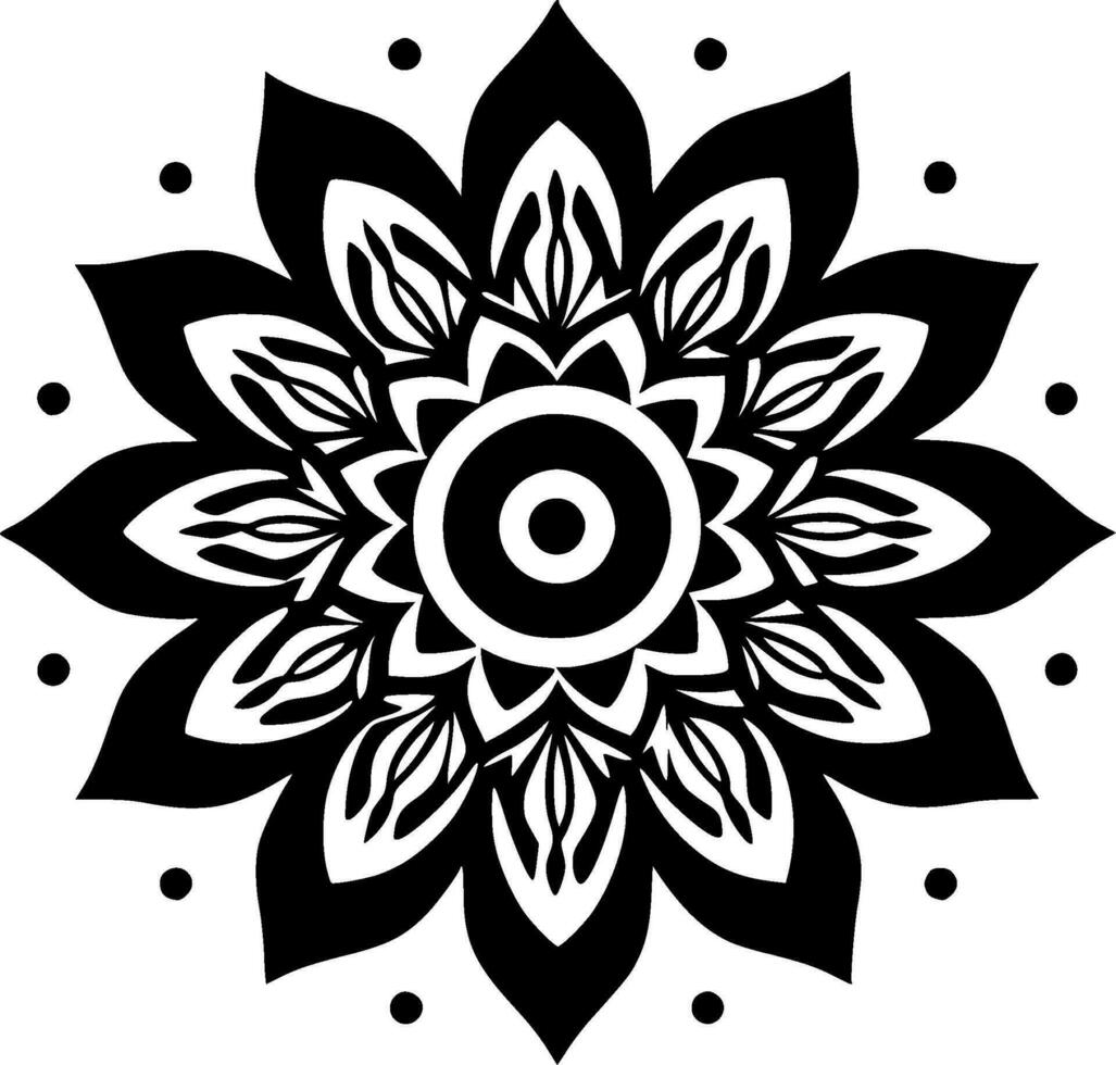 Mandala - High Quality Vector Logo - Vector illustration ideal for T-shirt graphic