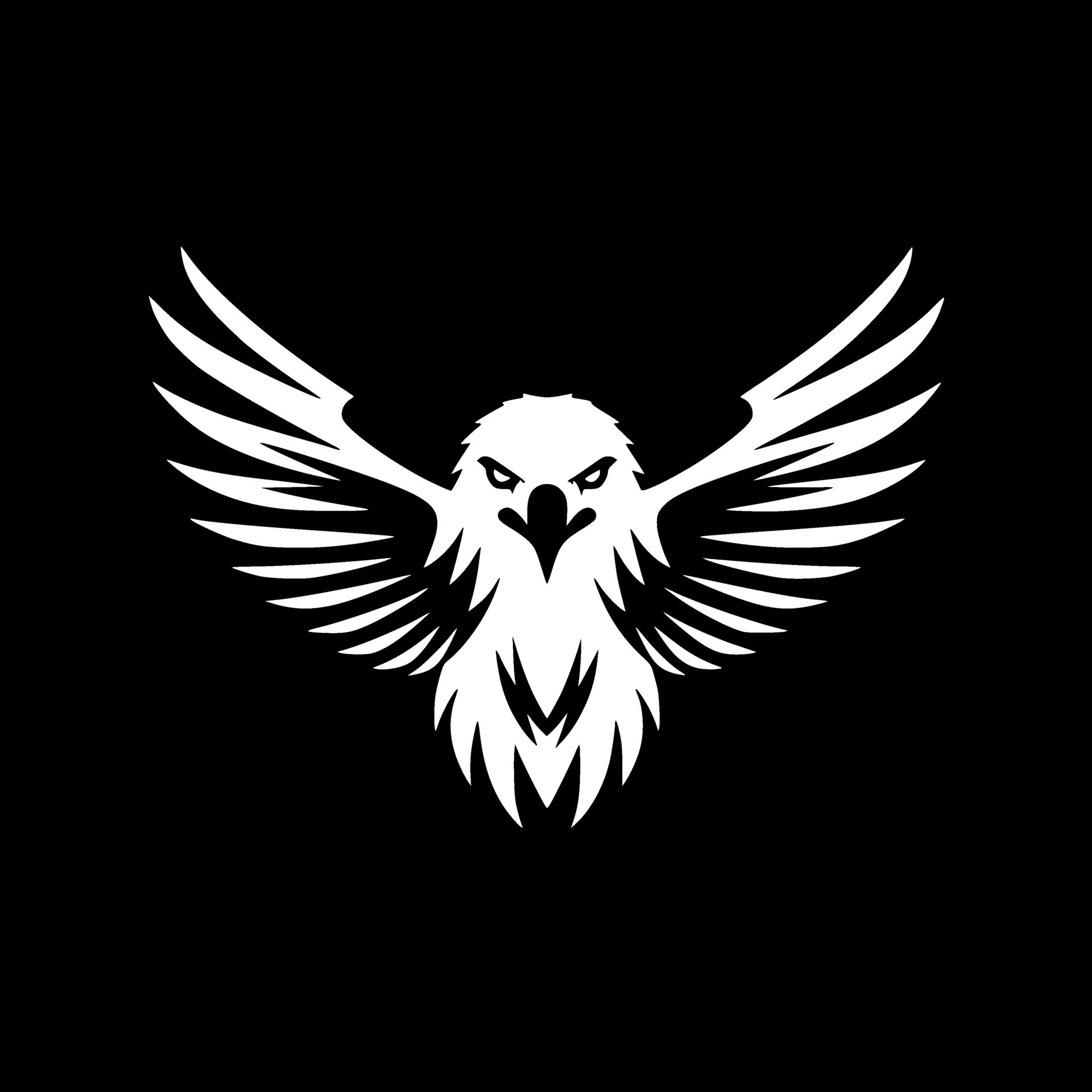 Eagle, Black and White Vector illustration 26691872 Vector Art at Vecteezy