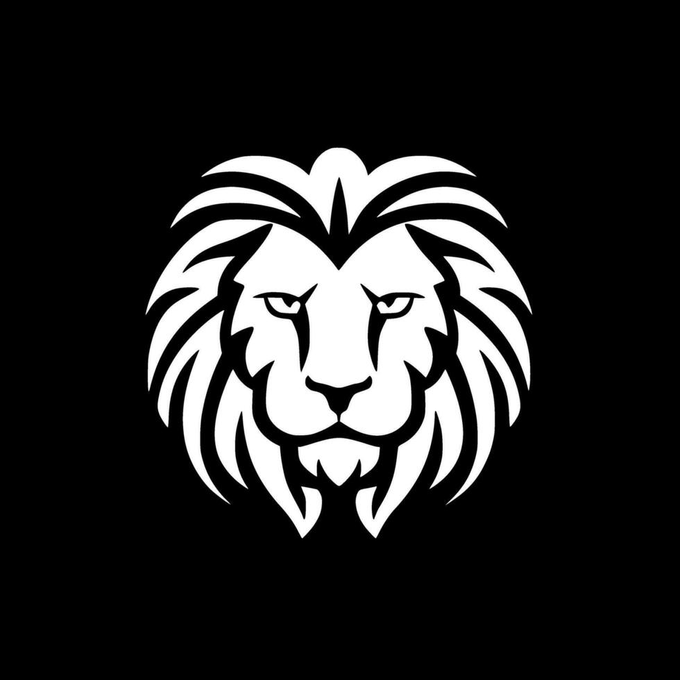 Lion - Minimalist and Flat Logo - Vector illustration