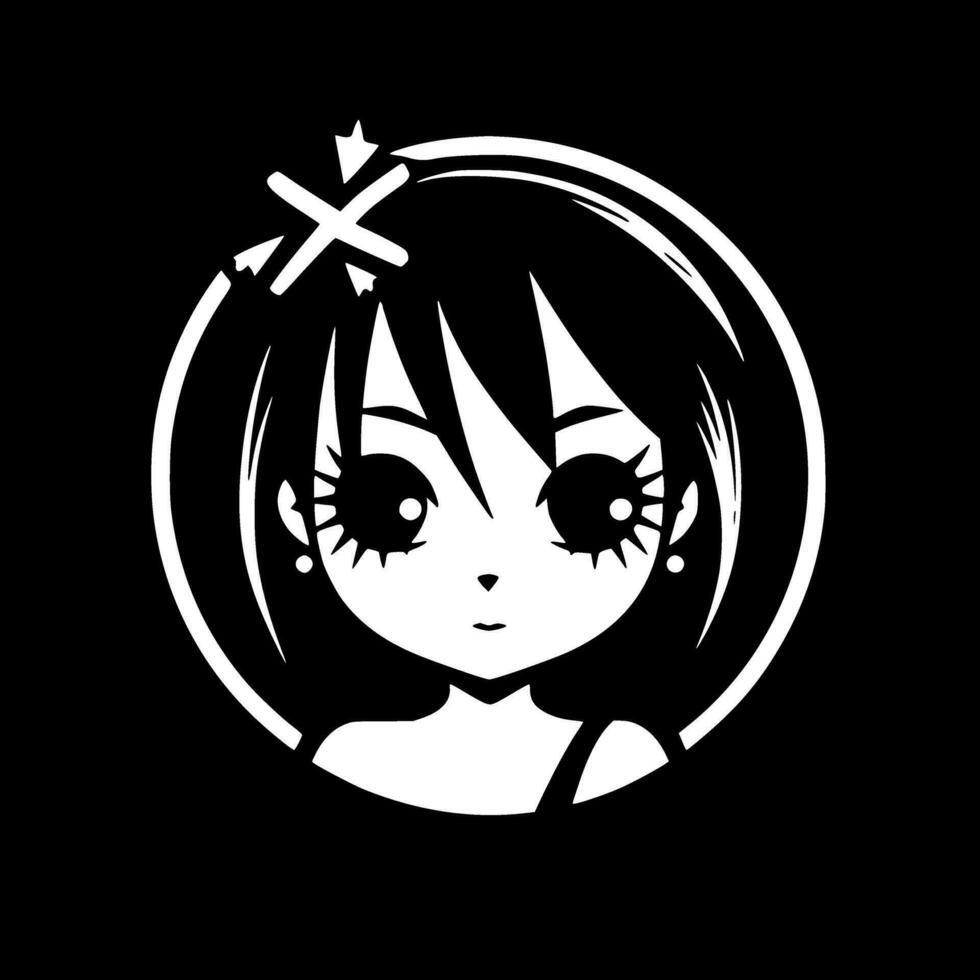 𝐀𝐍𝐈𝐌𝐄 𝐈𝐂𝐎𝐍  Gothic anime girl, Anime monochrome, Emo