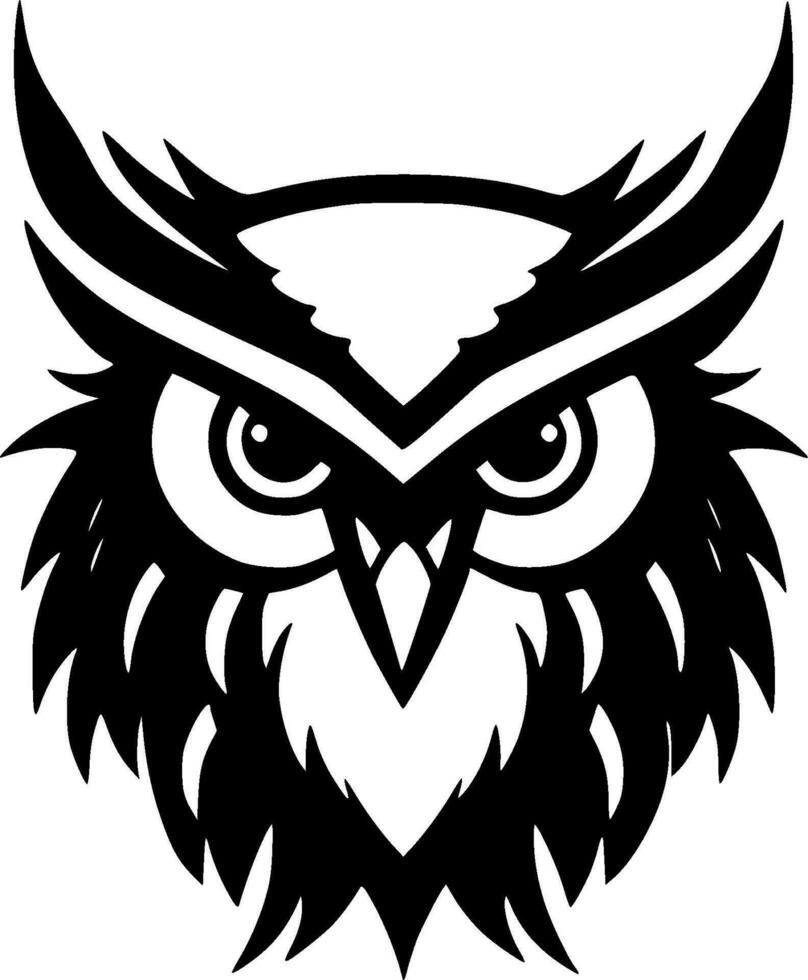 Owl - Minimalist and Flat Logo - Vector illustration