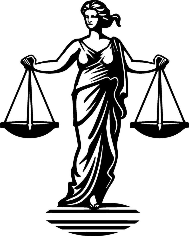 Justice - High Quality Vector Logo - Vector illustration ideal for T-shirt graphic