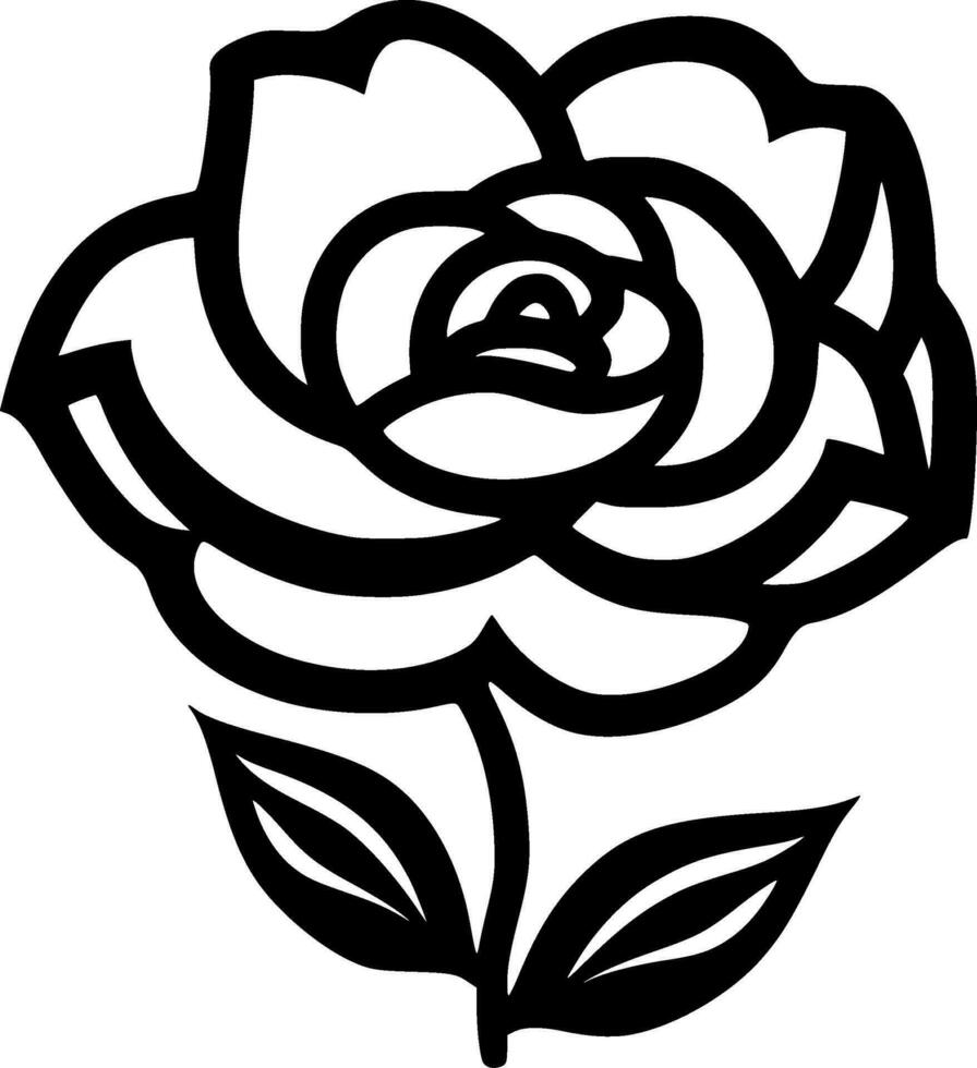 Flower, Minimalist and Simple Silhouette - Vector illustration 26692115