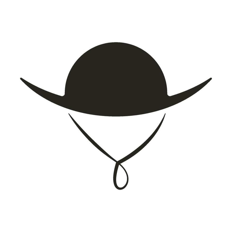 icono de vector de sombrero