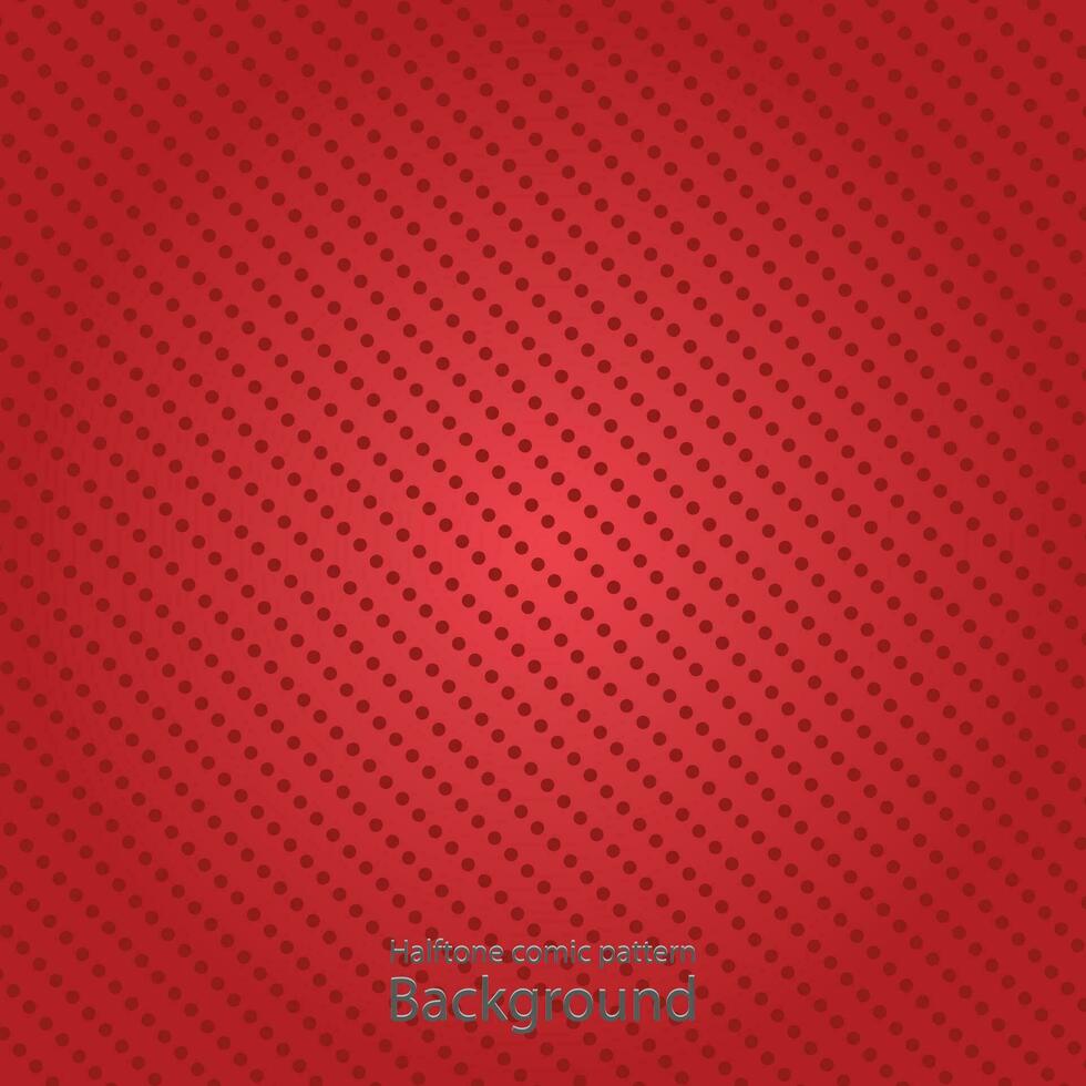 Halftone comic pattern. Red pop art background vector