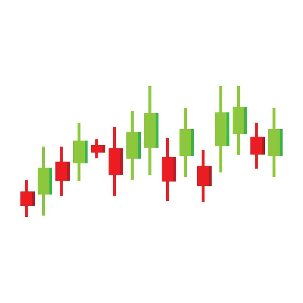 valores precio indicador gráfico icono vector