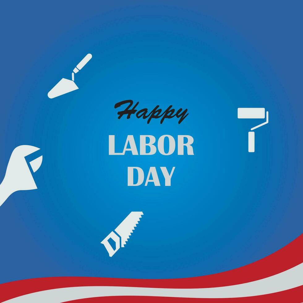 Background design with Labor Day theme vector