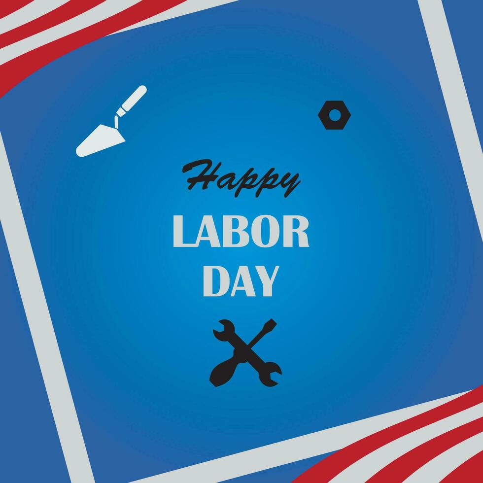 Background design with Labor Day theme vector