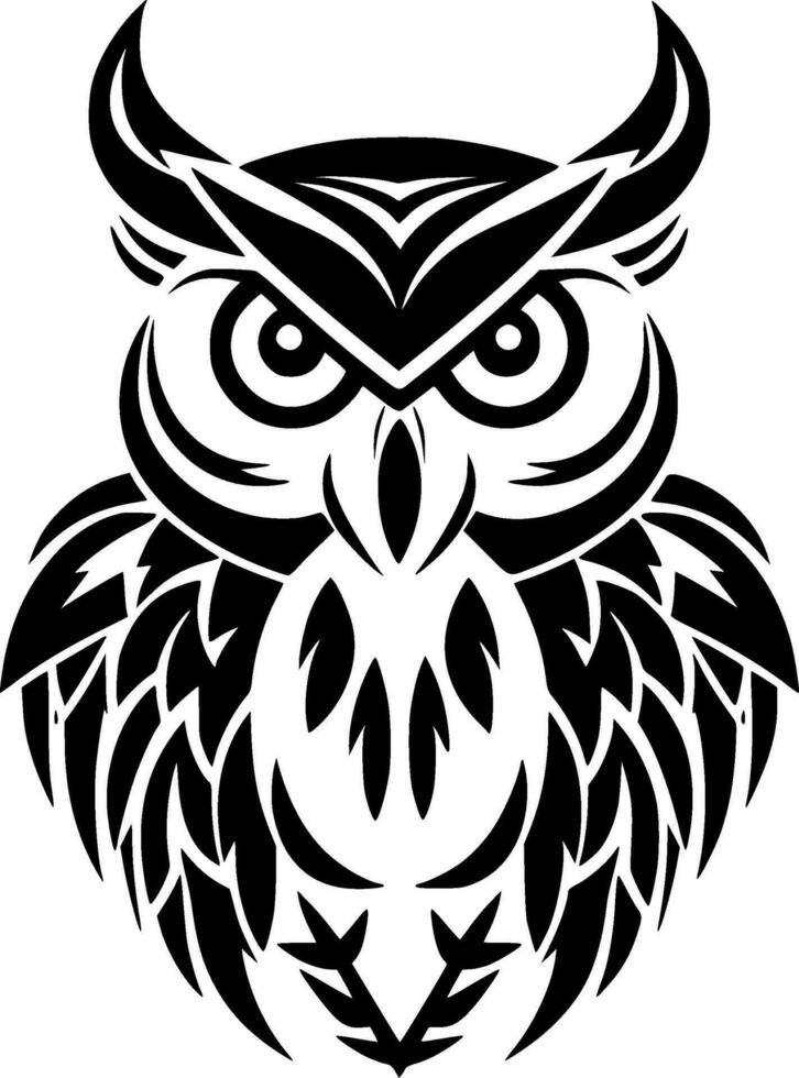 Owl - High Quality Vector Logo - Vector illustration ideal for T-shirt graphic