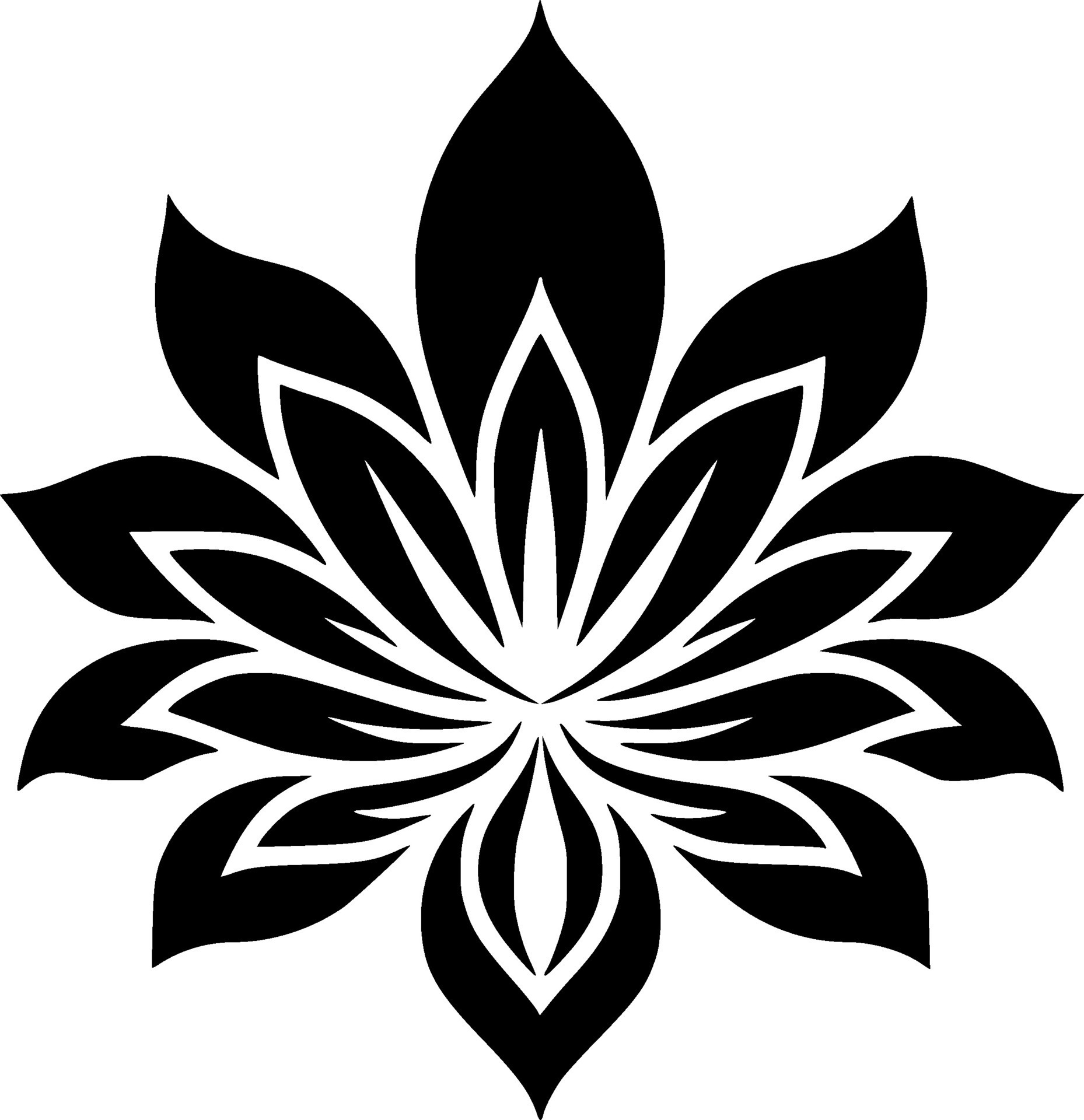 Mandala, Black and White Vector illustration 26693206 Vector Art at