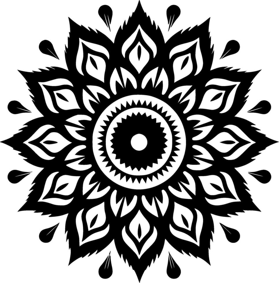 Mandala - High Quality Vector Logo - Vector illustration ideal for T-shirt graphic