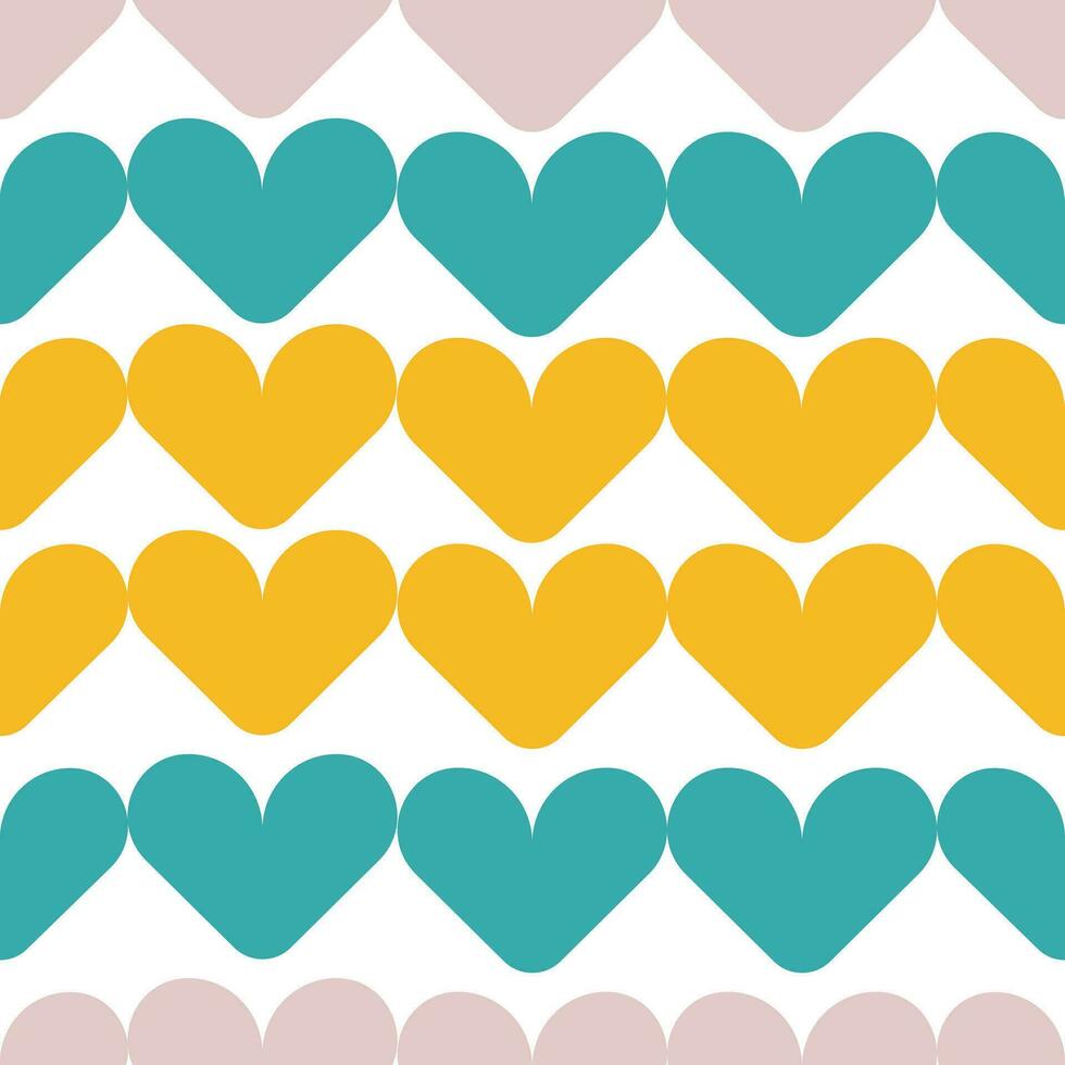 Cute love tosca, yellow, soft purple seamless pattern. Background design texture. Pastel colors. vector