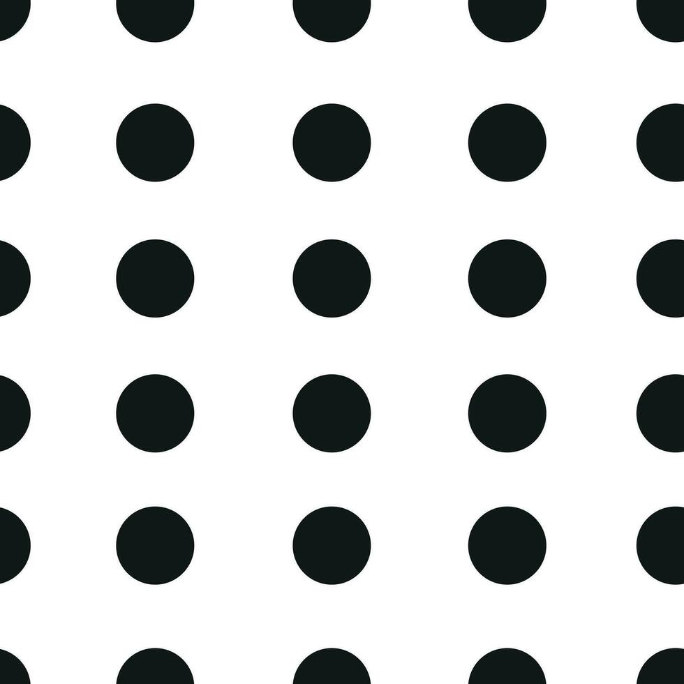 Abstract monochrome geometric pattern, seamless background. Simple black and white repeating texture with dots, circle, ball or point. vector