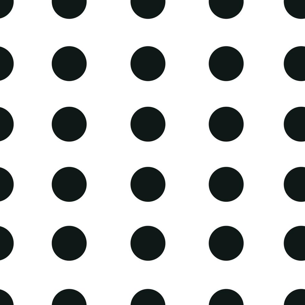 Abstract monochrome geometric pattern, seamless background. Simple black and white repeating texture with dots, circle, ball or point. vector