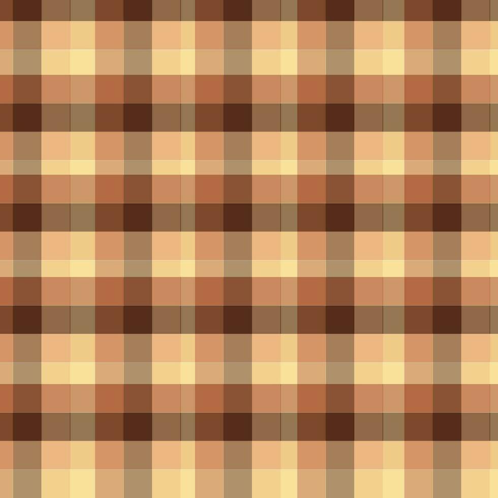 Brown tartan seamless pattern background from a variety squares vector