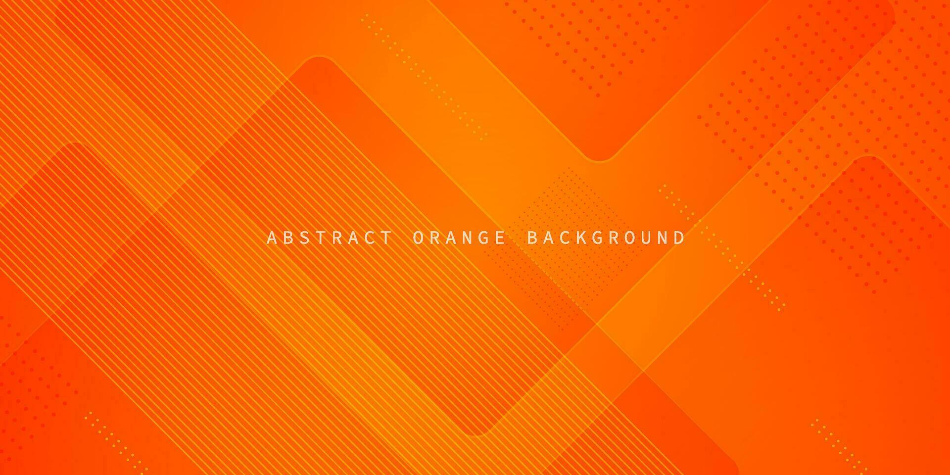 Abstract orange background with simple lines. Colorful orange design. bright and modern with shadow 3d concept. Eps10 vector